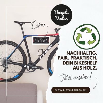 Bicycledudes - Fahrrad Wandhalterung JOHANNES aus nachhaltigem